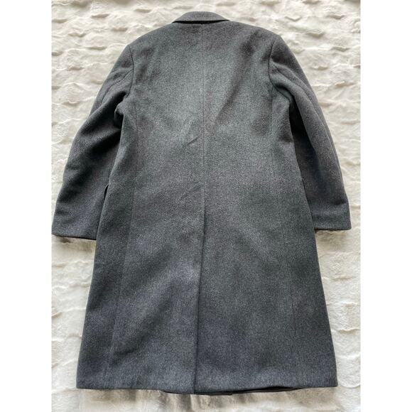 🔥Vintage Lord & Taylor Wool Cashmere Blend Classic Double Breasted Men Overcoat - Picture 11 of 16